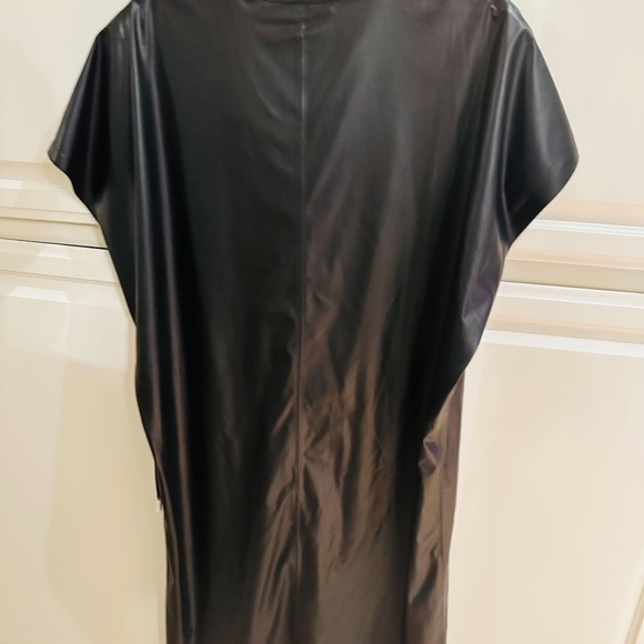 Vince Belted faux leather mini shirt dress - Picture 4 of 9